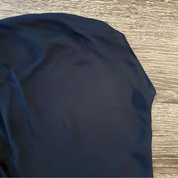 Vince Contrast Trim Silk Blouse - Picture 6 of 8